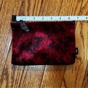 Velvet red and black Ipsy bag